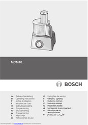 Bosch mcm40-Serie Gebrauchsanleitung