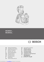 Bosch MCM 552-Serie Gebrauchsanleitung