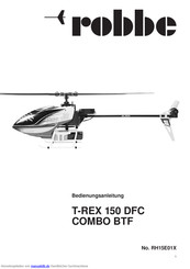 ROBBE T-REX 150 DFCCOMBO BTF Bedienungsanleitung
