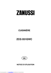 Zanussi ZCG 051GWC Gebrauchsanweisung