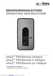 eKey TOCAhome 3 integra Bedienungsanleitung