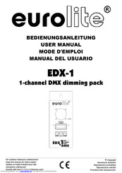 EuroLite EDX-1 Bedienungsanleitung
