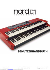 Clavia Nord C1 Combo Organ Benutzerhandbuch