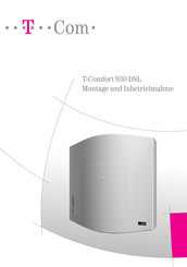 T-Mobile T-Comfort 930 DSL Montage Und Inbetriebnahme
