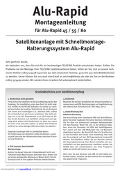 Telestar Alu-Rapid 45 Montageanleitung