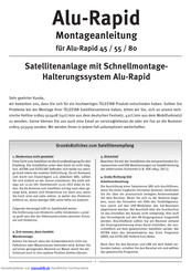 Telestar Alu-Rapid 55 Montageanleitung