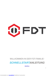 FDT FDT-Kamera Schnellstartanleitung