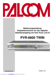 Palcom PVR-6600 TWIN Bedienungsanleitung