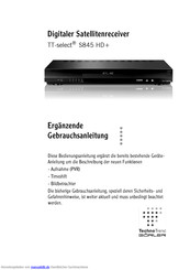 TechnoTrend Görler TT-select S845 HD plus Bedienungsanleitung