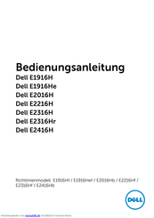 Dell Dell E1916He Bedienungsanleitung