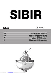 Sibir GS 110 A Bedienungsanleitung