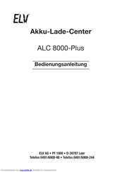 ELV ALC 8000-Plus Bedienungsanleitung