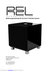 REL Acoustics Serie T Bedienungsanleitung