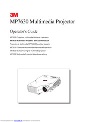 3M MP7630 Benutzerhandbuch