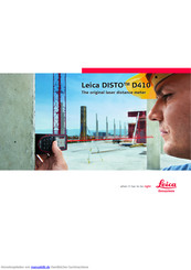 Leica DISTO D410 Handbuch