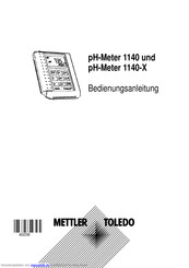 Mettler Toledo pH-Meter 1140 Bedienungsanleitung