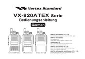 Vertex Standard VX-820ATEX Serie Bedienungsanleitung