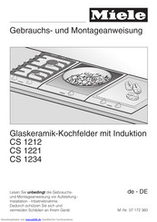 Miele CS 1221 Gebrauchs- Und Montageanweisung