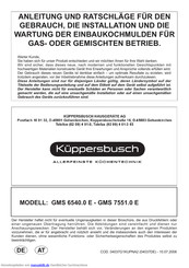 Küppersbusch GMS 6540.0 E Anleitung