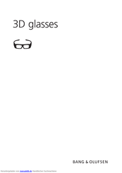 Bang & Olufsen 3D GLASSES Handbuch