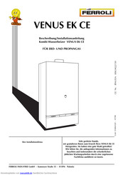 Ferroli VENUS EK CE Installationsanleitung