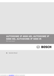 Bosch AUTODOME IP 4000 HD Bedienungsanleitung