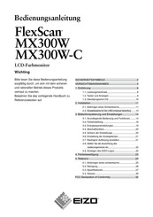Eizo FlexScan MX300W-C Bedienungsanleitung