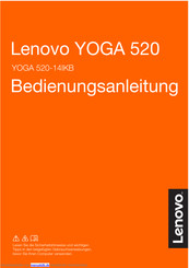 Lenovo YOGA 520-14IKB Bedienungsanleitung