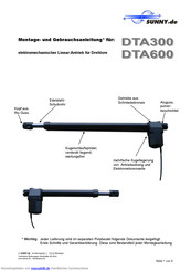 Sunny DTA300 Montage- Und Gebrauchsanleitung