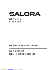 Salora HDD-2510 Bedienungsanleitung