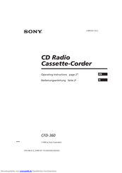 Sony CFD-370 Bedienungsanleitung