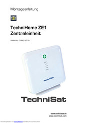 Technisat TechniHome ZE1 Montageanleitung