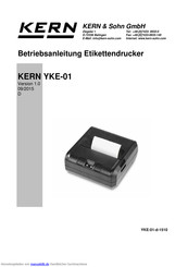 KERN YKE-01 Betriebsanleitung