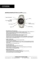 Citizen Cal 6870 Bedienungsanleitung