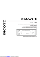 Scott i-XCR 100 Benutzerhandbuch Und Einbauanleitung