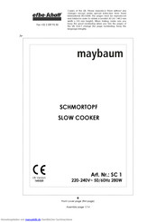 EFBE-SCHOTT MAYBAUM SC 1 Handbuch