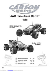 Carson 4WD Race-Truck CE-18T Bedienungsanleitung