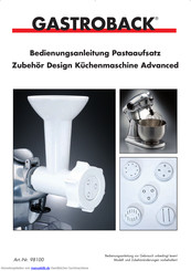 Gastroback ADVANCED Bedienungsanleitung