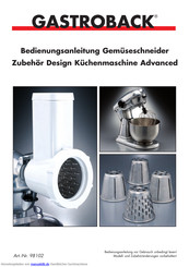 Gastroback ADVANCED Bedienungsanleitung