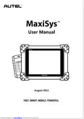 Autel MaxiSys Pro Handbuch