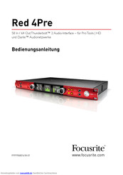 Focusrite Red 4Pre Bedienungsanleitung