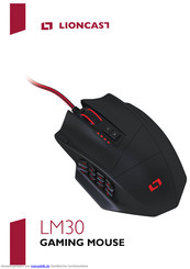 Lioncast LM 30 Gaming mouse Bedienungsanleitung