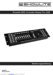 Showlite DMX Controller Master Pro USB Bedienungsanleitung