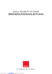 Dali SUB P-10 DSS Bedienungsanleitung