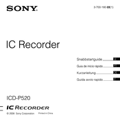 Sony ICD-P520 Kurzanleitung