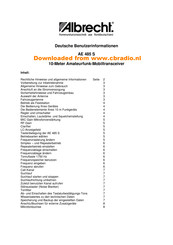 Albrecht AE485S Benutzerhandbuch