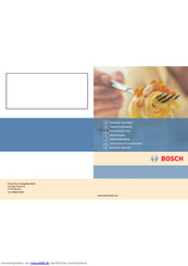 Bosch pcl985feu Gebrauchsanweisung