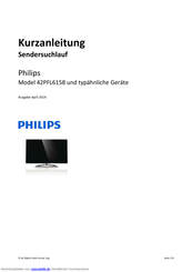 Philips 42PFL6158 Kurzanleitung