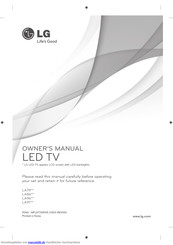 LG 60LA860V-ZA Benutzerhandbuch