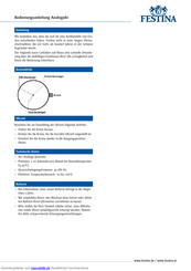 Festina Analog Bedienungsanleitung